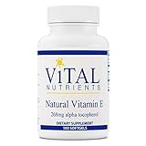 Vital Nutrients - Natural Vitamin E - Potent Antioxidant and Cardiovascular Support - 100 Softgels per Bottle - 268 mg Alpha-tocopherol