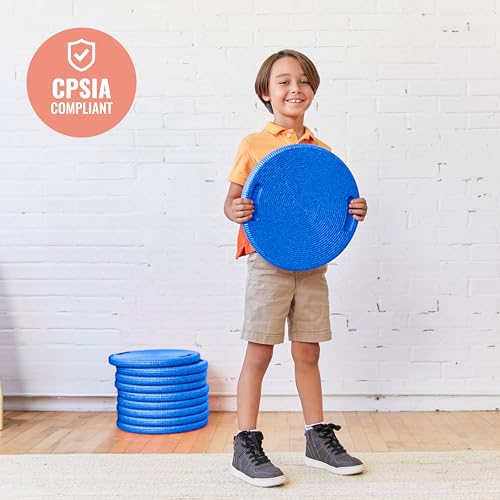 ECR4Kids CircleSpots Flexible Seating Floor Pads, Classroom Essentials, Blue, 10-Pack by ECR4Kids - Image 7