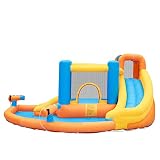 AIYING Bouncy Castle Indoor Kids Bouncy Castle, Casa Inflable de Rebote para niños Tobogán de trampolín con toboganes pequeños, Escalada, Pistolas de...