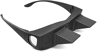 Prism Glass Lazy Glasses for Reading While Laying Down, 90 Degree lgasses Mirror, Laying Down lgasses, Lazy Readers, Neck Back Shoulder Pain Strain Sore Relief, Watch TV in Bed, Weird Gifts
