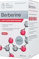 Berberin Kapseln Hochdosiert 500mg – Berberine HCl 98% aus Berberis Aristata Wurzelextrakt – Geruchsneutral, Ohne Zusatzstoffe, Vegan, Laborgeprüft (60 Kapseln)
