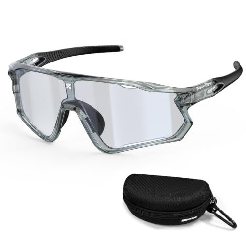 BUCKLOS Photochromic Cycling Sunglasses for Men Women- Bike Sports glasses