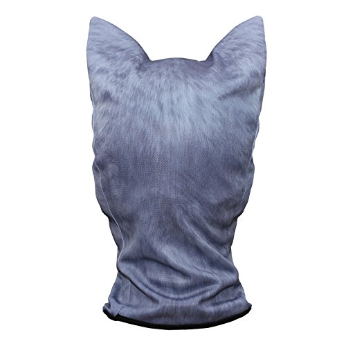 Image of WTACTFUL 3D Animal Ears Balaclava, Breathable Face Mask for Halloween