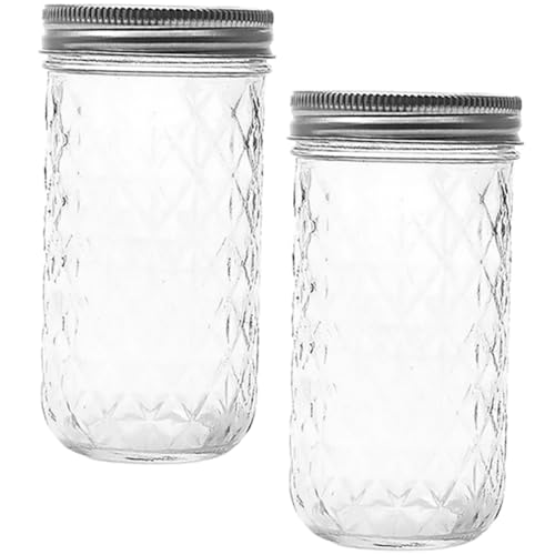 Alipis Set of Glass Airtight Jars Lids Honey Pots for Diy Decorations Kitchen Dispensers