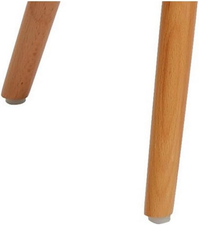 HomeStock Rustic Revival 23" Kids Side Chair in Pink with Solid Polypropylene Seat and Beech Wood Angled Legs and Durable Plastic Frame