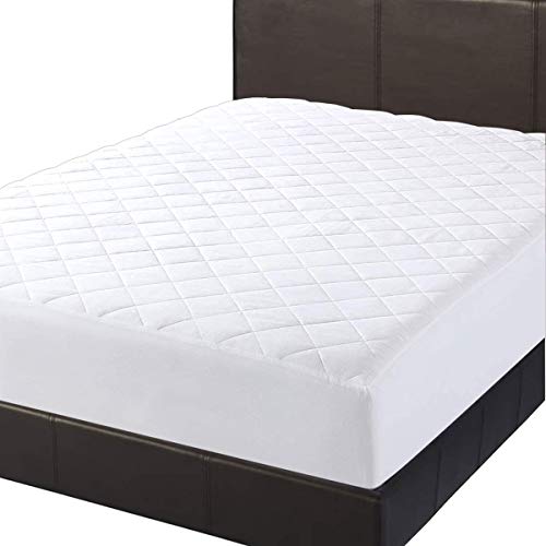 Protector de colchón de microfibra de lujo con esquinas elásticas para colchón de hasta 30 cm de profundidad, antialérgico, duradero (doble pequeño, 122 x 190 cm) Cover