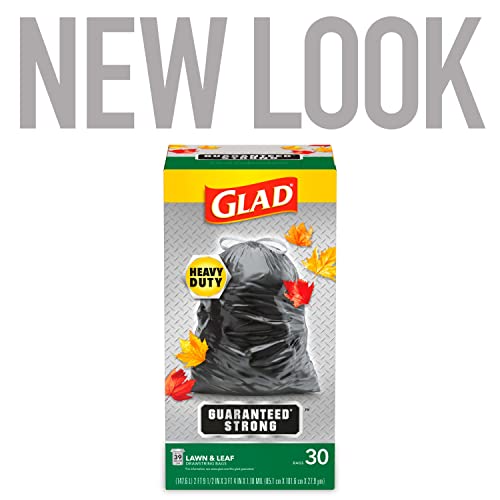 Glad Extra Large Drawstring Lawn And Leaf Bags, 39 Gallon, 30 Count #TOP1