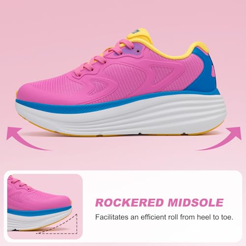 Image of ALEADER Womens Walking Shoes for 12-Hour Work Comfort, Anti-Fatigue Max Cushion Shoes for Standing All Day - Wide Fit for Nurses, Retail