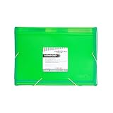 Grafoplás 02963020-carpeta podziałka z mieszkiem, Foolscap, zielona