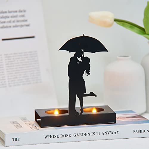 Fjs Elegant Decorative Candle Holder, Iron Silhouette Tea Light Candle Holders For Wedding, Dining Table Centerpiece, Decorations Living Room, Coffee Table Decor, Christmas Valentine's Day Gift #TOP2