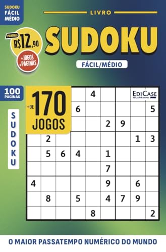 Livro Sudoku 32 + Lápis de Brinde: Nível Fácil/ Médio - O maior passatempo numérico do mundo