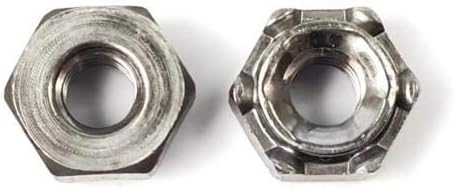 Metric Hex Weld Nuts Plain Steel Long Pilot 6 Projections M10-1.50 QTY 250