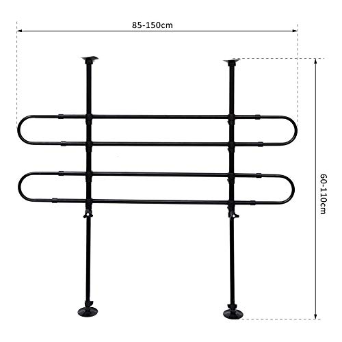 Pawhut Barrera Proteccion Perro Reja Seguridad Acero Medida Universal Maletero Coche Perros