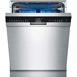 Siemens SN45ES57CE iQ500 - Lavavajillas empotrado/A++ / 266 kWh/año / 2660 L/año/WLAN a través de Home Connect/VarioSpeed Plus/Cristal 40°, acero inoxidable