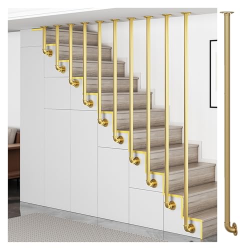 Columna de repuesto redonda de 1 pie personalizable para barandillas de sótano, aluminio elegante para escalones de techo (1 unidad)