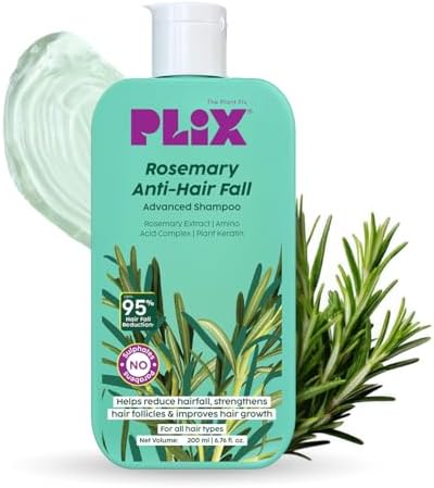 Plix Rosemary Advanced Shampoo for Clean, Smooth Hair | Gentle Sulfate-Free Cleanser for Daily Use | Lightweight Scalp Refresh | For All Hair Types, 6.76 fl oz