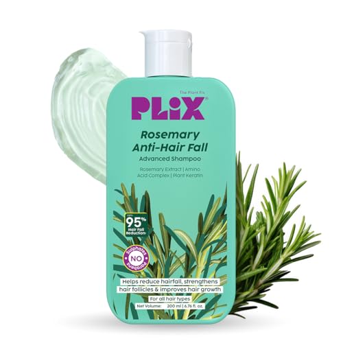 The Plant Fix Plix Rosemary Advanced Anti HairFall Shampoo for Decreases Hair Fall & Breakage - 200 ml | All Hair Types | Men & Women | Sulphate & Paraben Free