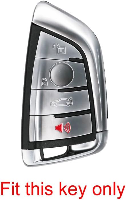 Handmade Sporty Suede Leather Key Fob Cover Case for BMW 1 2 3 4 5 6 7 M Series X1 X2 X3 X3M X4 X4M X5 X6 M8 M7 M6 M5 M4 M3 M2 M1 M240i 330i 340i 430i 340i 840i Z4 2015-2023 - Image 2