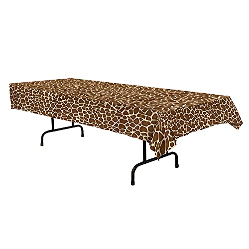 Beistle Giraffe Print All Over Party Tablecover