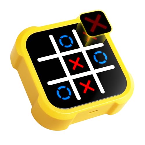 EASEMOM Handheld Electric Puzzle Game Console - Tic Tac Toe Game Educational Road Trip Activities for Kids - Board Games, Juegos para NiÃ±os - Ideal Birthday for Kids and Adults