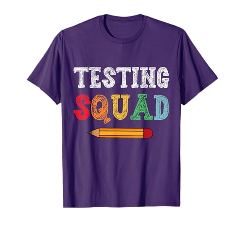 Testing Squad Costume Test Day Teacher Student Funny School T-Shirt