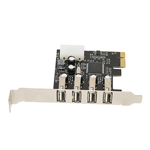PCI E para USB 2.0 Placa de expansão PCI Express de 4 portas Hub USB interno, PCI E para placa de ex