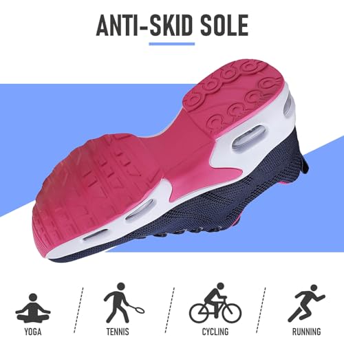 Womens Orthopedic Trainers Running Shoes Air Cushion Athletic Sports Lightweight Tennis Walking Sneakers Casual Mesh Breathable Ladies Fashion Plantar Fasciitis Jogging Shoes - Image 5