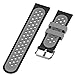 Fit for Samsung Galaxy Watch Active 2 40mm/ 44mm Watch Bands, Garmin Vivoactive 3 Music Bands, 20mm Quick Release Silicone Band Straps Wristbands for Galaxy Watch 42mm Women Men (Gray)