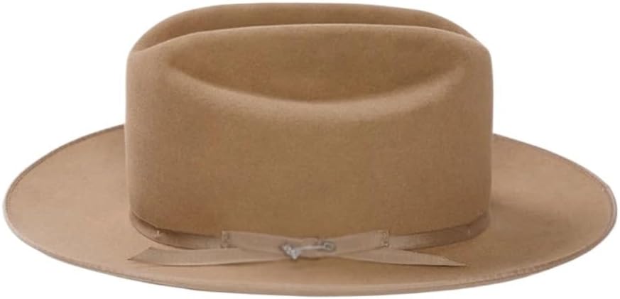 Cowboy Sheep Felt Hat, Solid Color Woven Belt Decoration