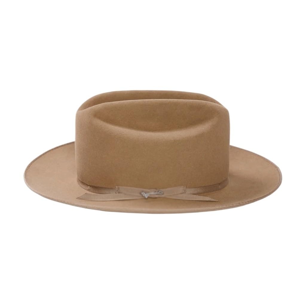 Chapeau de cowboy en feutre anti-déformation avec sa ceinture tissée ajustable