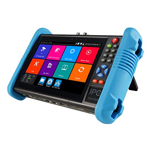Image of EVERSECU 7 Inch Touch Screen CCTV Tester Supports Up to 8K IP Camera & 8.0 Megapixel HD & CVBS Analog Camera, TDR Cable Test, Built in Wi-Fi, Video Level Meter, POE /DC Power Output