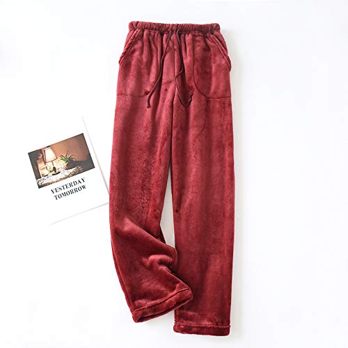 Image of codcm Womens Plaid Fluffy Pajama Pants Fuzzy Fleece Cozy Lounge Pants with Pockets Winter Warm Pj Bottoms