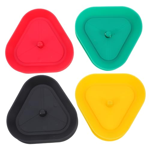 FELTECHELECTR 4pcs Triangle Card Holder for Poker Game Stand Portable for Seniors Kids