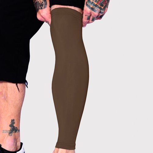 Manga de cobertura para tatuagem Tat2X para perna inteira, marrom, XL/2X, 1 unidade