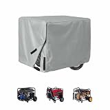 Generator Cover for DuroStar DS13000X, Heavy Duty Indoor and Outdoor Storage Cover, Water Resistant Dustproof Protective for Generators,B Grey