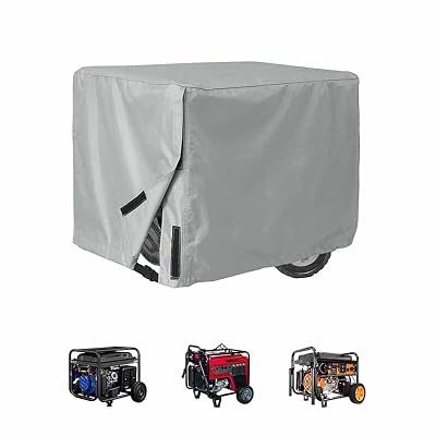 Generator Cover for Honda EU6500iS 6500W-5500W, Heavy Duty Indoor and Outdoor Storage Cover, Water Resistant Dustproof Protective for Generators,B Grey