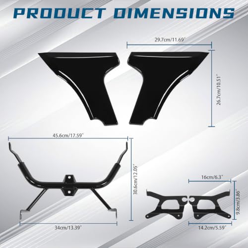 QIHUIMOTO Side Fairing Panel Bracket Moto Support Kit for Harley 2023-2026 by QIHUIMOTO - Used condition - Image 8