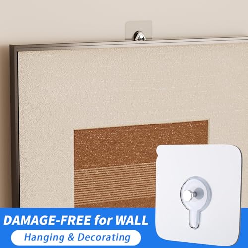 Image of 24 Pack Adhesive Wall Hooks, Wall Hangers Without Nails, No Damage Picture Hooks Waterproof and Rustproof to use Inside Kitchen, Bathroom, Home and Office