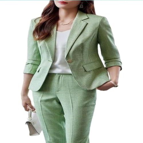 Image of Women's Cotton Blend Casual Printed Full Sleeve Collared Top and Pant Set with Blazer | Western Set for Women