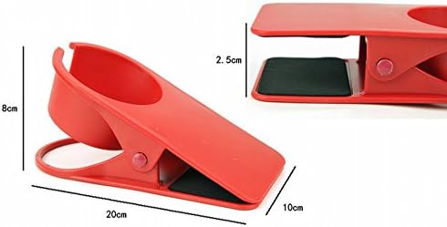 Easy to use! Clip type drink holder with handle and mug OK (red)