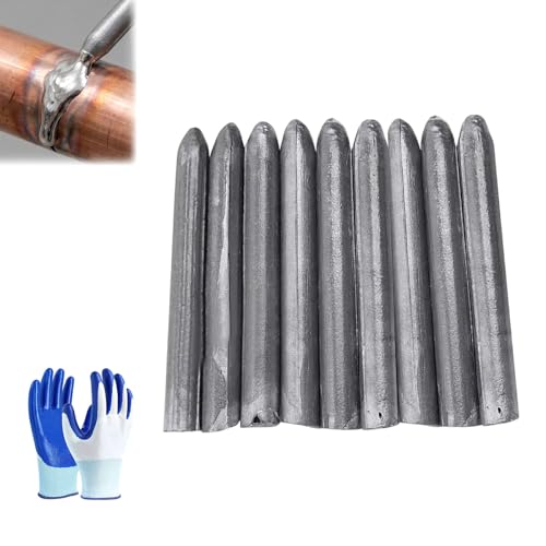 Low Temperature Universal Welding Rod, 2026 Upgraded Lighter Melt Low Temp Welding Rods, Aluminum Rod for Stainless Steel, Iron, All Metal, Beginner and Pro, No Flux Required (9)