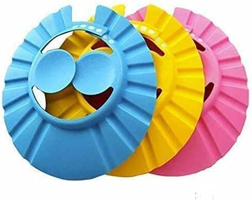 Adjustable Safe Soft Bathing Baby Shower Hair Wash Cap for Children, Baby Bath