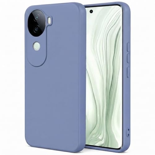 Image of Back Cover for Vivo V40e 5G / iQOO Z9s 5G | Full Camera Protection | Premium Liquid Silicon Case | Flexible Bumper Case for Vivo V40e 5G / iQOO Z9s 5G (Blue)