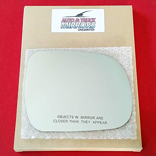 Mirror Glass + Full Size Adhesive Pad For 2005-2011 Toyota Tacoma Passenger Side Replacement (2005 2006 2007 2008 2009 2010 2011 05 06 07 08 09 10 11) #TOP2