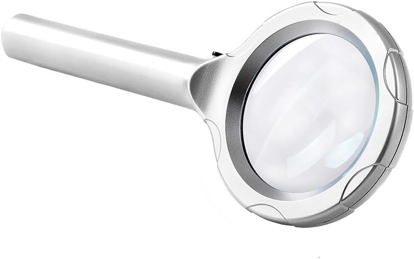 Hand-held Magnifying Glass with LED Rechargeable