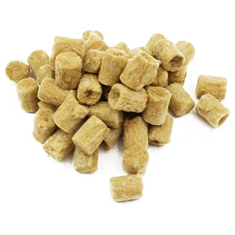 WANGCL 50pcs Rockwool Starter Plugs Agricultural Soilless Culture Hydroponic Cylindrical Hydroponic Seedling Block Cover