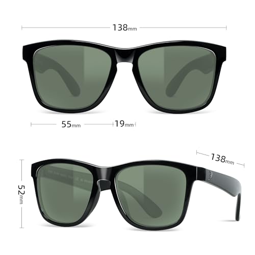 B.N.U.S Chic Polarized Sunglasses with Scratch-Resistant Glass Lens - UV Protection That Perfectly Shields Your Eyes4