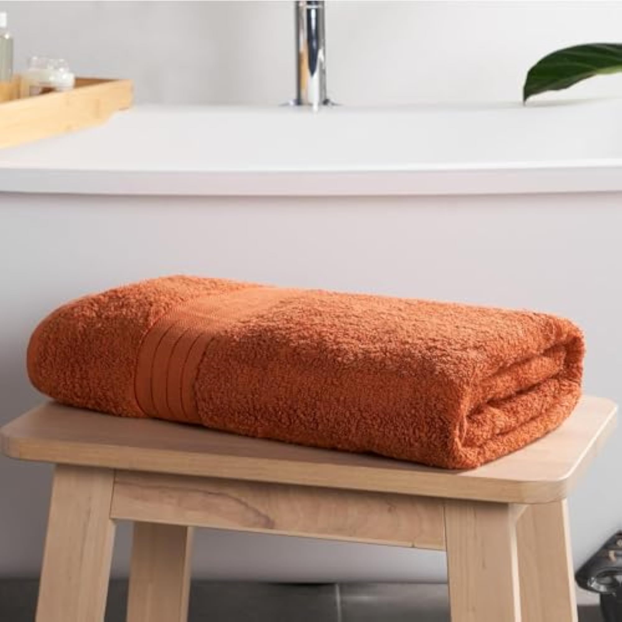 Bath Sheet Burnt Orange, Ultra Soft Quick Drying