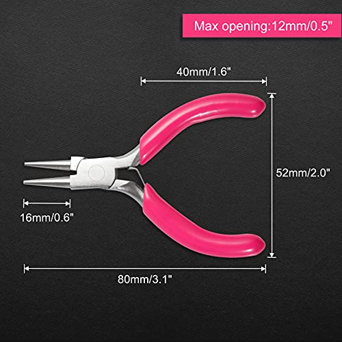 Image of 3 Inches Flat Nose Pliers for Jewelry Making Smooth Jaw Jewelry Making Pliers Tools Mini Pliers for Jewelry Making Supplies
