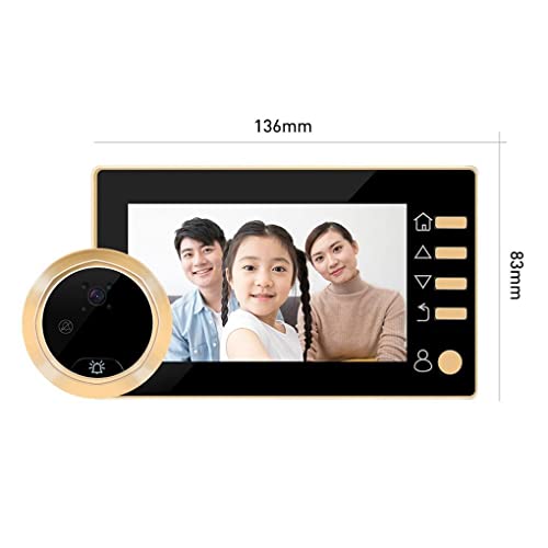 SUWIAKLALL Campainha digital Suprimentos domésticos fino acabamento Visualizador de vídeo multifunci